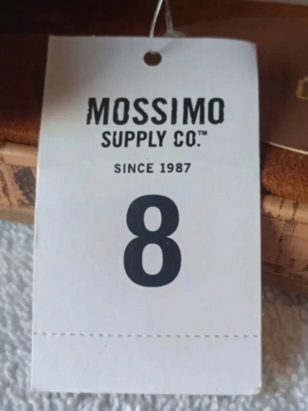 MOSSIMO SUPPLY Women's‎ Size 8 NWT Brown Cognac Larissa Sandals Fringed Tassels